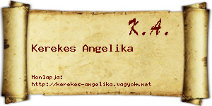 Kerekes Angelika névjegykártya