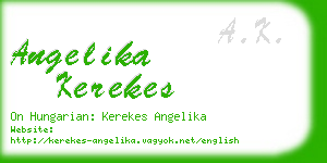 angelika kerekes business card